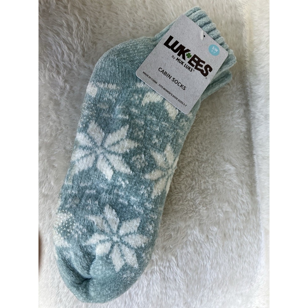 Muk Luk Luk-ees Cabin Socks Size S/M 5-7 NWT